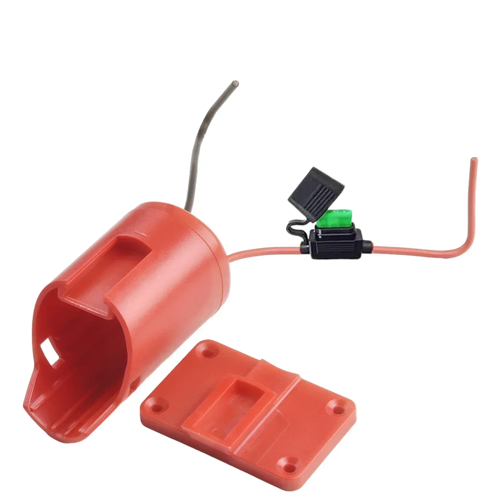 

12V Battery Adapter Case With Fuse Wire Terminal 12AWG Wire Power For 48-11-2450 Battery Case With Fuse