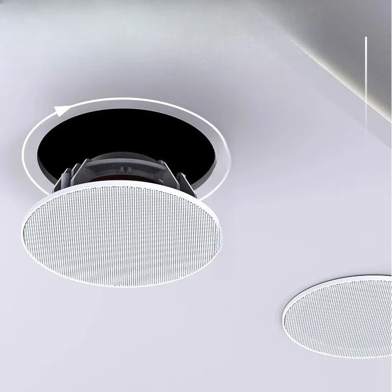 Ceiling Speakers Ceiling Hanging Broadcast Speaker Audio Embedded Sound Column Wireless Bluetooth Connection with Remote Control