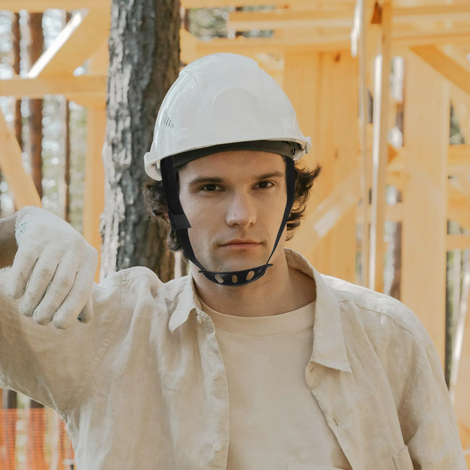 

Universal Hard Hat Chin Strap for Construction Safety Adjustable Polyester Replacement AntiWear