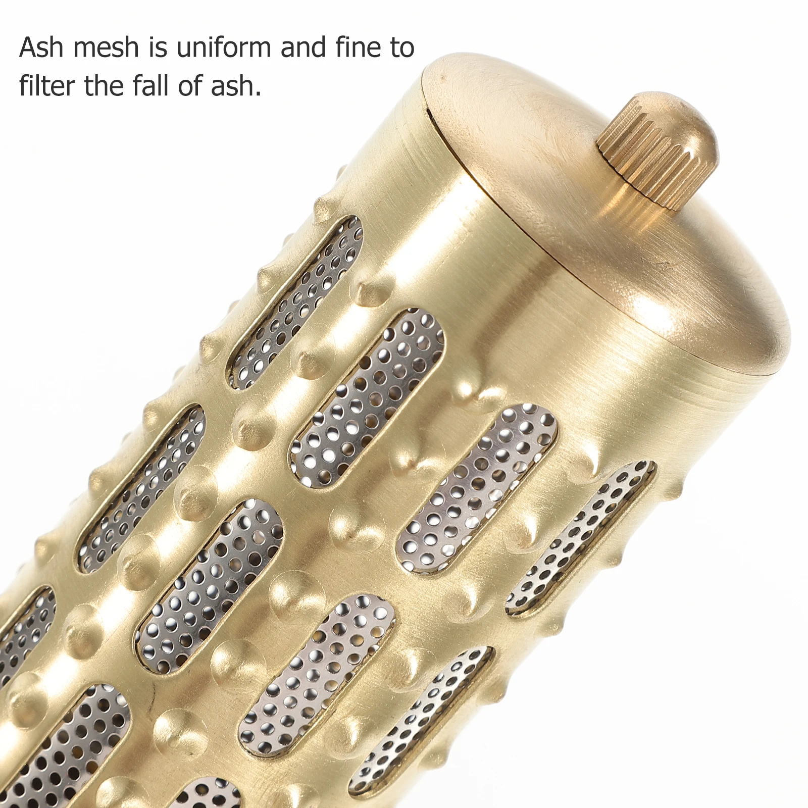 

Moxibustion Copper Rod Stick Holder Durable Pure Copper Ergonomic Healthy Gift Uniform Ash Mesh Portable Apparatus