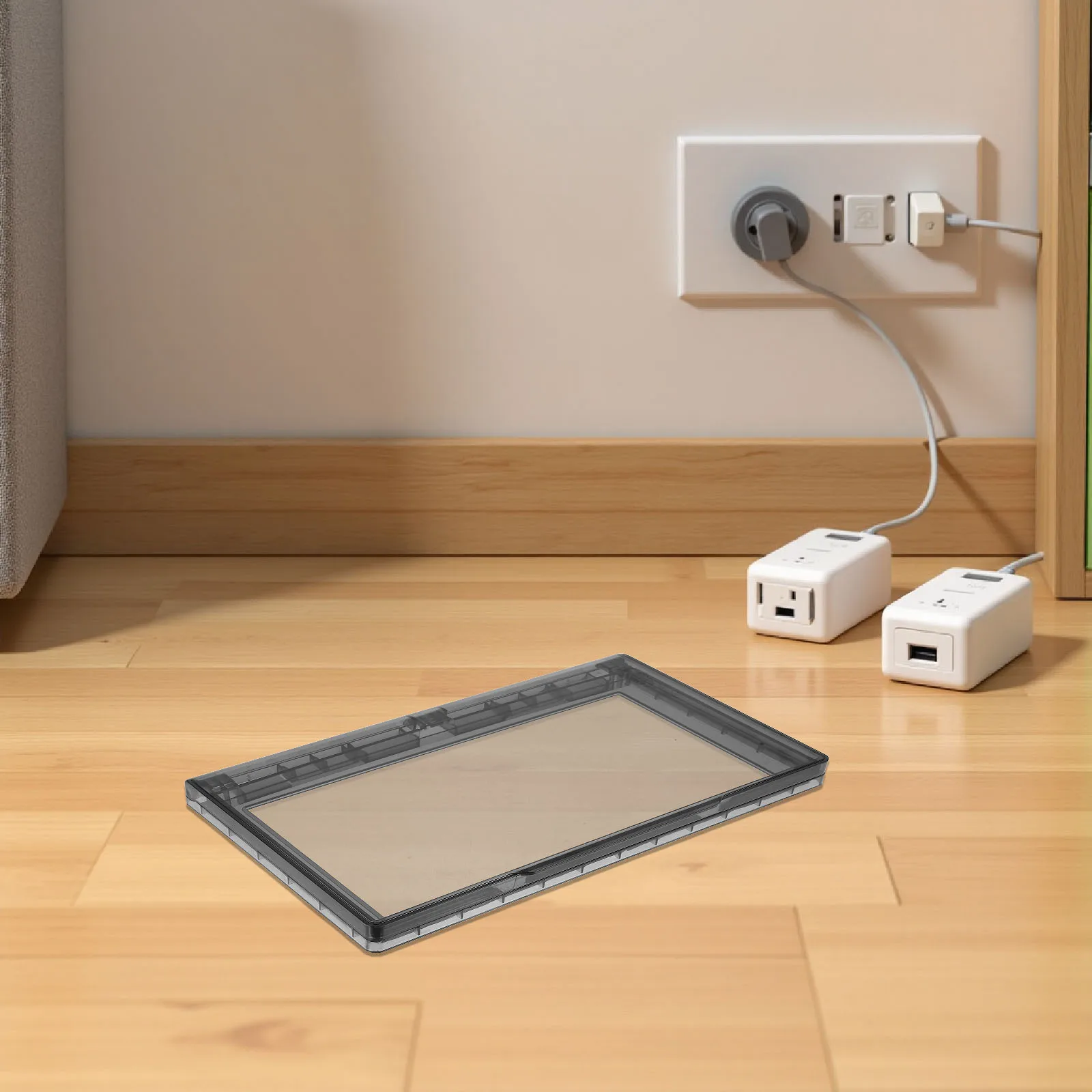 

2pcs Switch Socket Protective Cover Ultrathin Waterproof Wall Switch Guard For Bathroom Kitchen Outdoor Self-Adhesive Clear