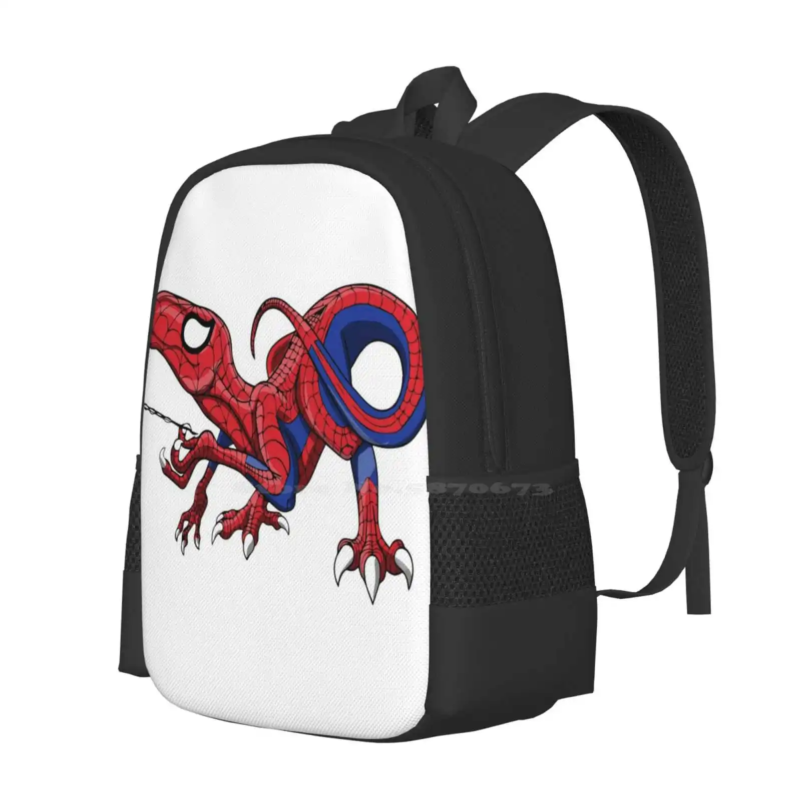 The Amazing Spideraptor! Backpacks For School Teenagers Girls Travel Bags Dinosaurs Velociraptor Parody Cool Comic Books World