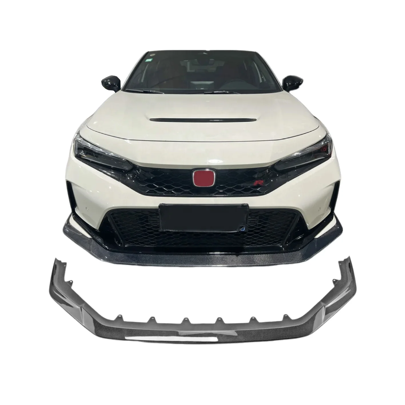 New FL5 2022+ Type R Carbon Fiber Front Bumper Lip Spoiler VA Style for Honda Civic Type R Front Lip
