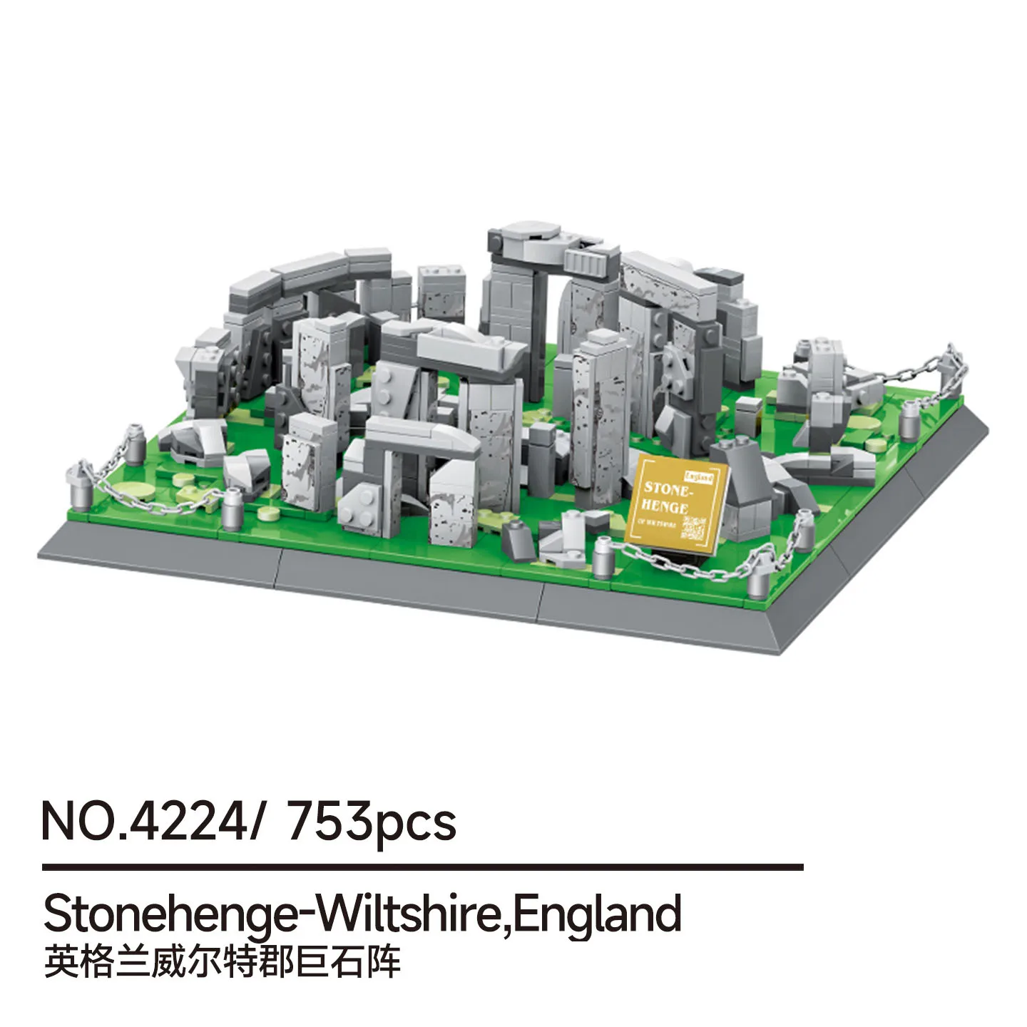 

753-Piece Stonehenge DIY Building Kit, MOC Prehistoric Model & Unique Gift for All Ages