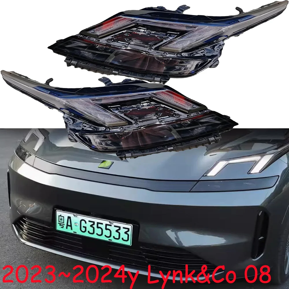 1pcs car accessories bumper head light Greatwall Lynk&Co 08 headlight LED Lynk Co fog headlamp Reflector 2021~2024y