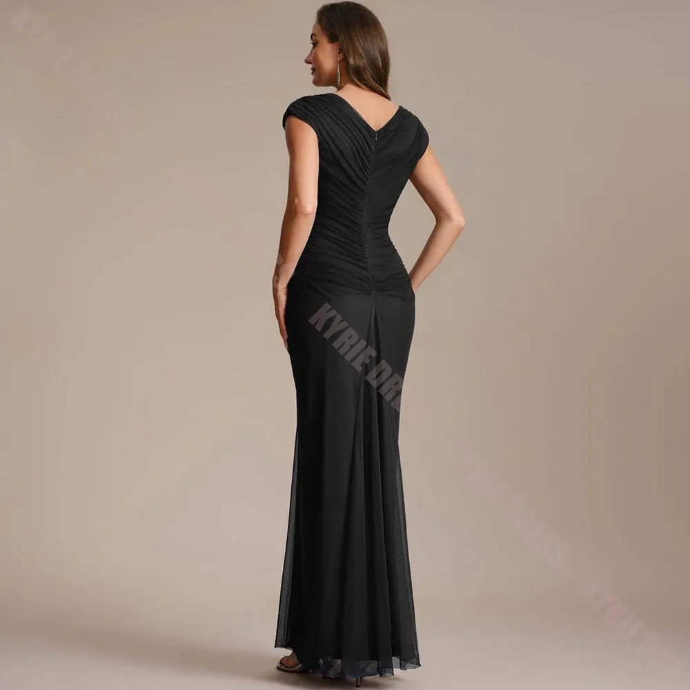 Customized Mother of The Bride Dress 2026 Boat Neck Sequin Applique Elegant Column for Wedding Guest Dresses Party Evening Gowns