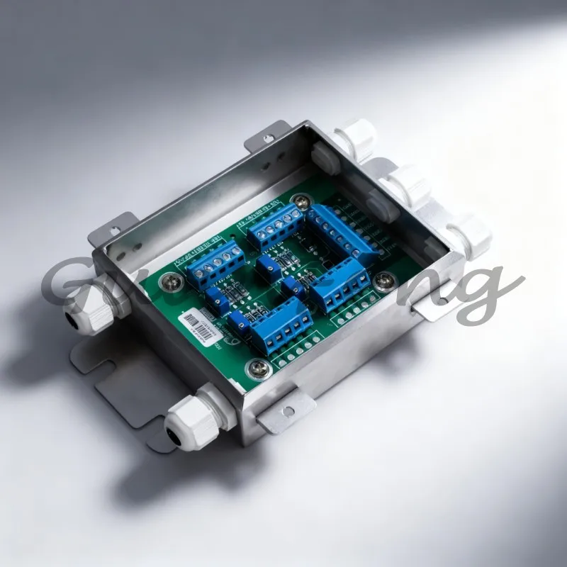 Anti-Lightning Surge Protection Summing Junction Box, Stainless Steel Housing for Weighing Scale Load Cell Sensor