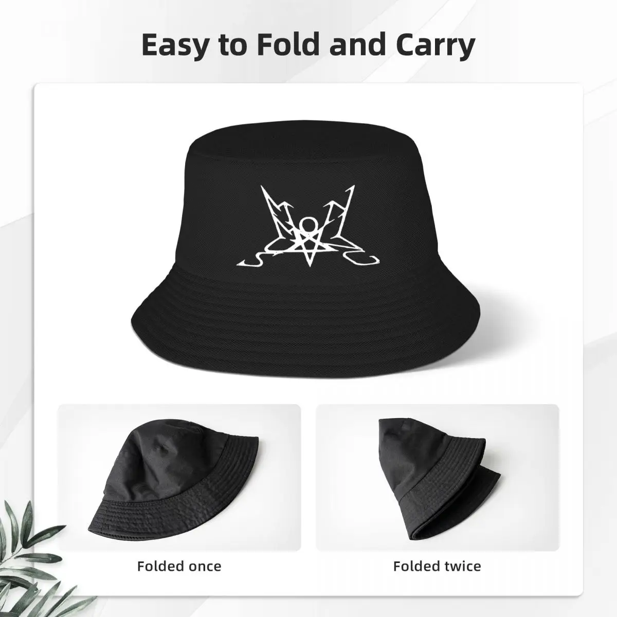 Men Women Summoning Black Metal Band Logo Bob Hats Merch Summer Travel Headwear Vintage Bucket Hat Fisherman Cap for Outdoor