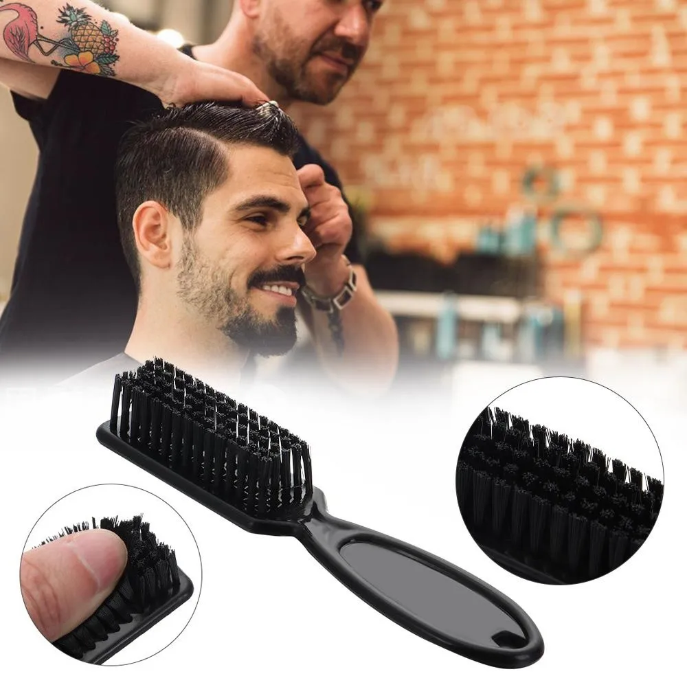 New Transparent Nail Art Brush Remove Dust Plastic Handle Men Hair Comb Cleaner Tool Cleaning Brush Nail Tool