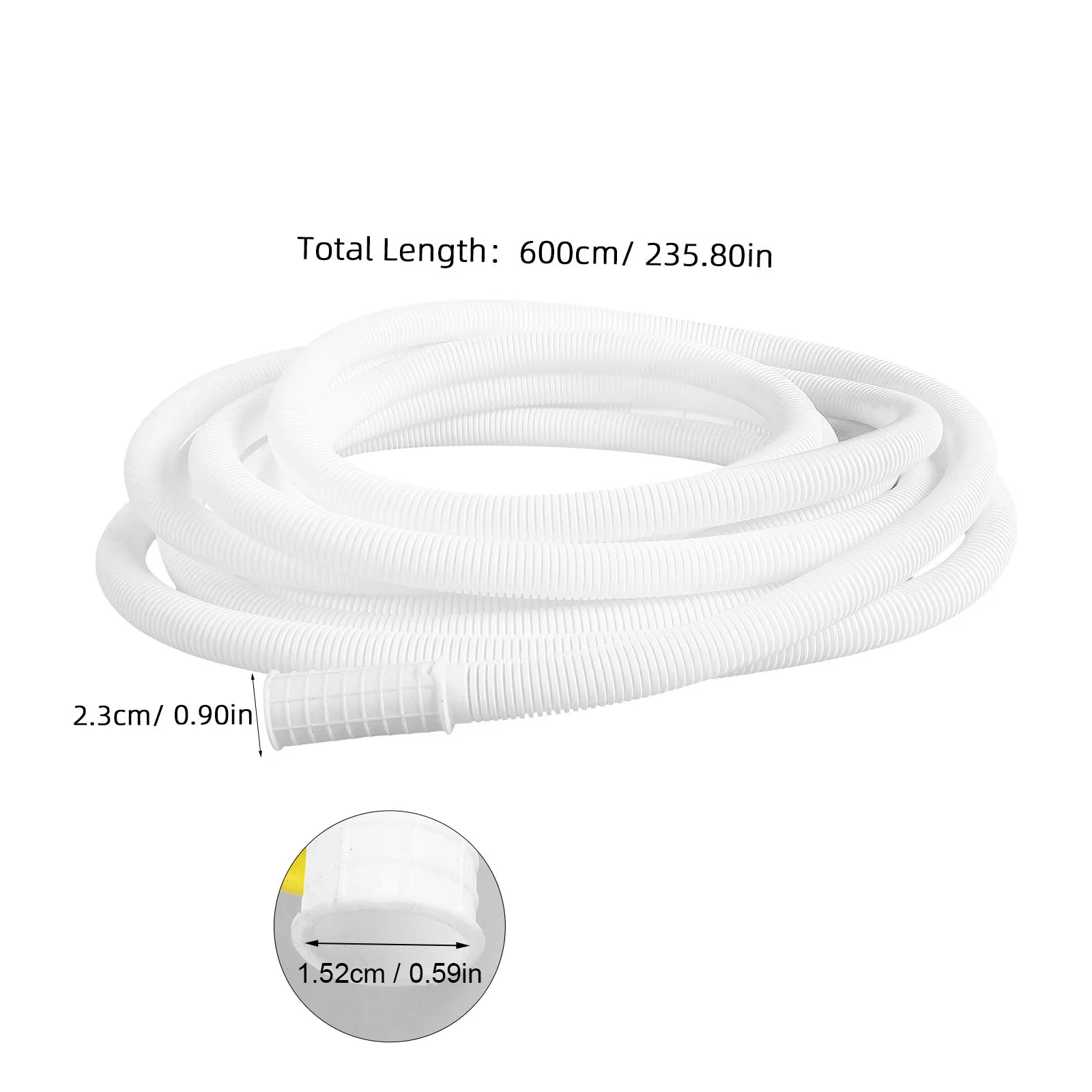 Replacement Air Conditioner Drain Hose Flexible Pe ABS Stainless Steel Tubing for Ac Drainage Washing Machine Inlet Extension