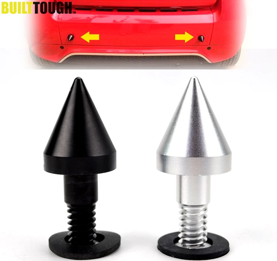 Car Front/Rear Bumper Sharp Head Spike Anti Collision Guard Protector For Benz SMART Fortwo ED 451 2008-2014 Car Styling Sticker