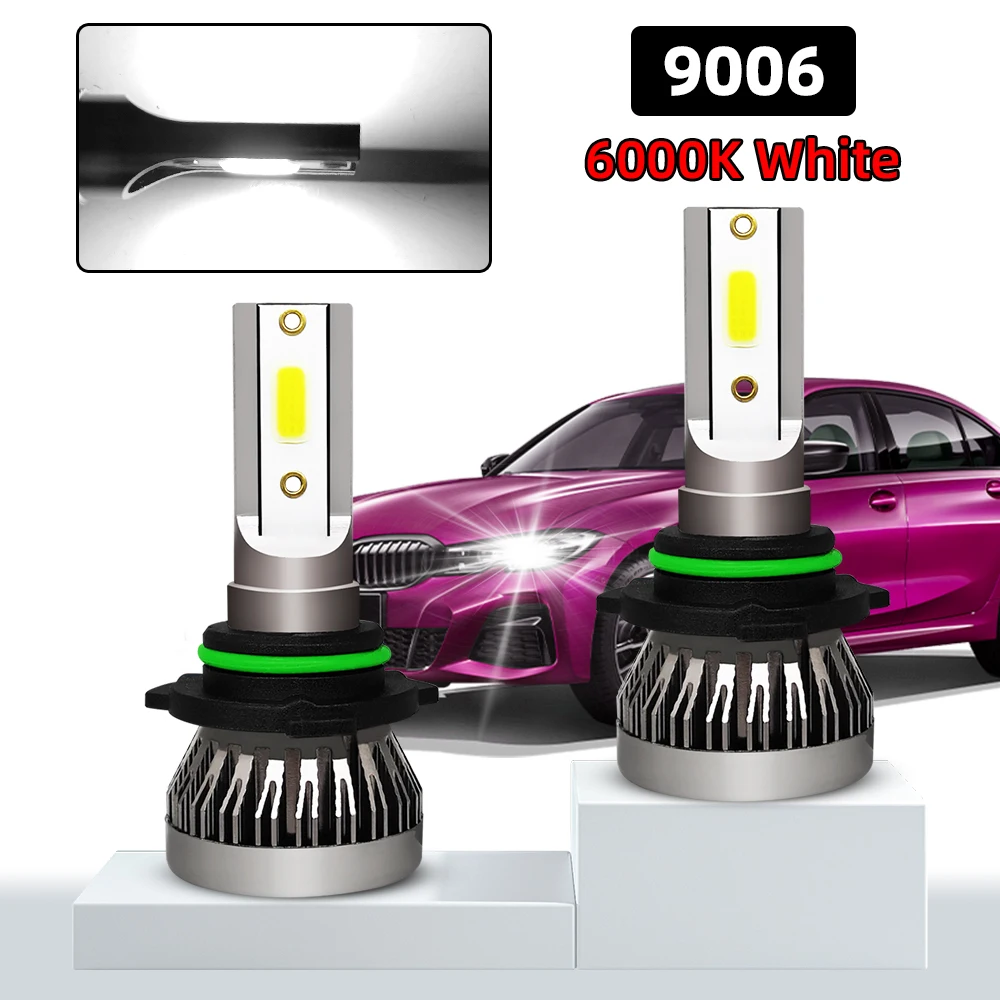 4PCS LED Car Headlight 9006 HB4 LED Bulb H8 H9 H11 Led Lights 20000LM NO Turbo Fan DC12V Auto Lights