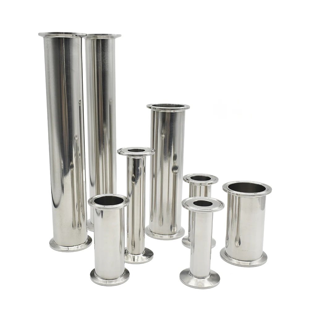 Złączka rurowa sanitarna Tri Clamp 1.5" - 2"-4" 304/316, rura sanitarna ze stali nierdzewnej, złączka rurowa, do warzenia domowego, długość 100-500mm