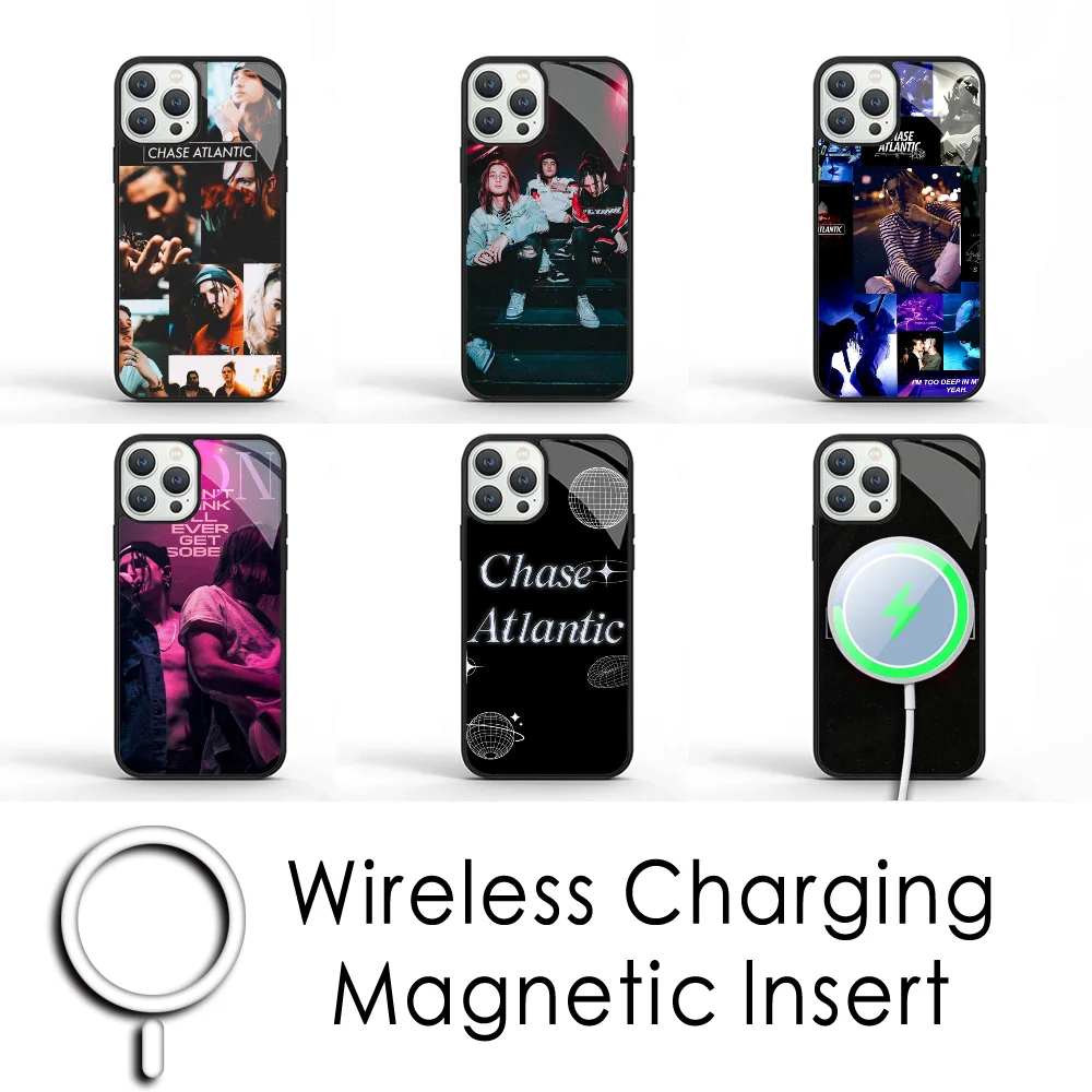 Chase Atlantic Music Group Phone Case For IPhone 16 15 Pro Max Case 14 Plus 13 12 11 Magesafe Magnetic Wireless Charge Cover