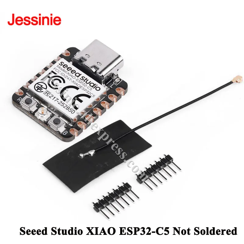10 Peças/1 Peça Seeed Studio XIAO ESP32-C5 ESP32C5 2.4G/5GHz Wi-Fi 6 Bluetooth-compatível BLE 5.0 Zigbee Thread Módulo de Placa de Desenvolvimento