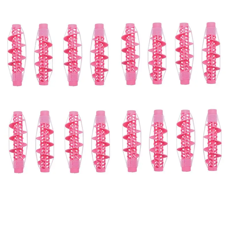 LLCS-16Pcs Hair Styling Tools Hair Care Natural Big Wave Curls Rollers Curlers Curling Styling Tool