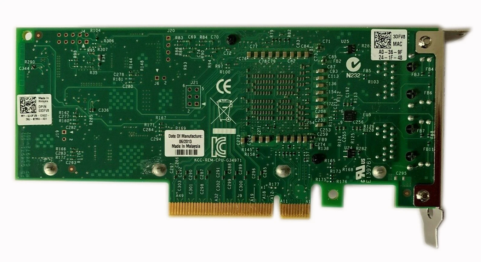 Ethernet Network Interface Card use for  Dell X540-T2 10Gb Dual Port Ethernet Low Profile Network Card - 3DFV8 K7H46