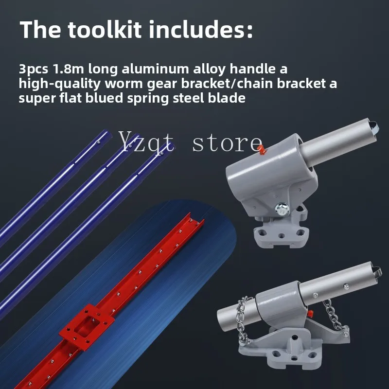 Blue steel concrete light collecting large trowel cement mortar floor smoothing leveling machine floor closing large mud slab