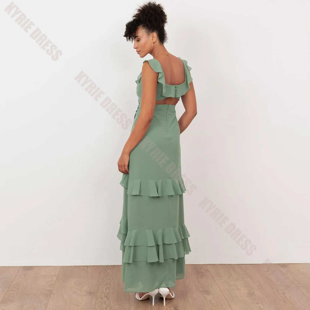 Customized Mother of The Bride Dress Tank Neck Ruffles Sleeveless Beaded Sequin A Line Wedding Guest Dresses Party Evening Gowns