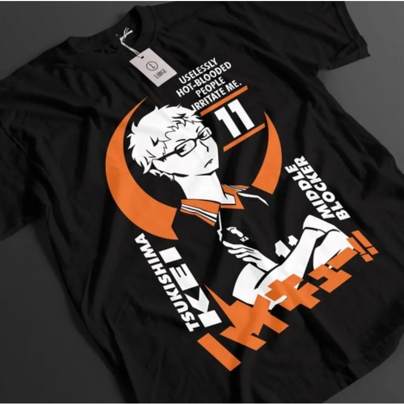Haikyuu Shirt Shoyo Hinata Tshirt Kageyama T-Shirt Tsukki Kuroo Sport Anime Tee