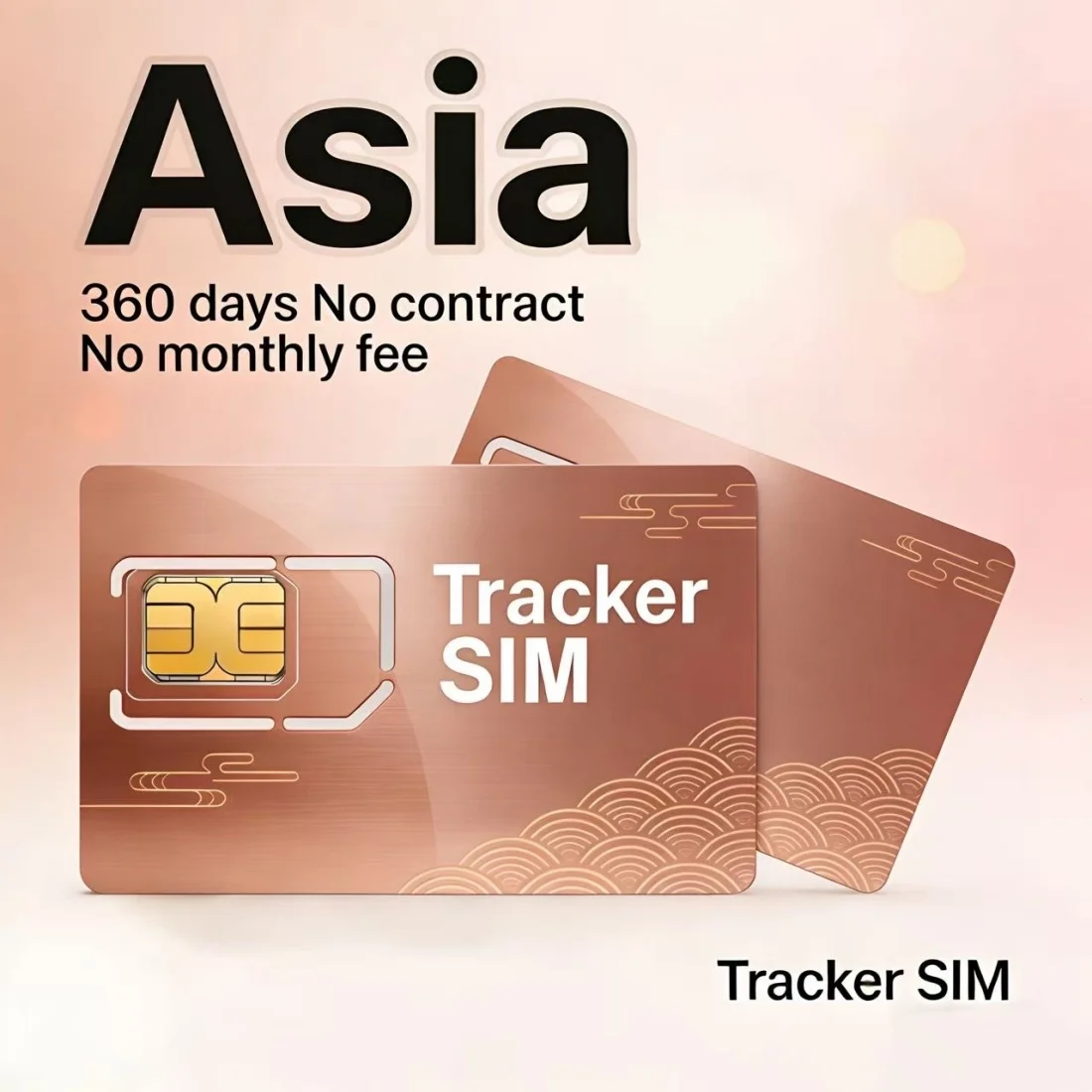 Asya 2G/3G/4G IoT SIM Kartı, 4G İzleyici, Sözleşmesiz, 360MB/360 Gün, Üç Boyutlu, ST-901L TK905 GT06 VB için