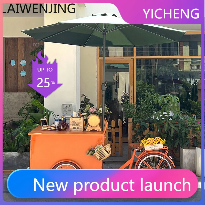 

LYY Street Scene Display Cart Sales Three-Wheel Snack Cart