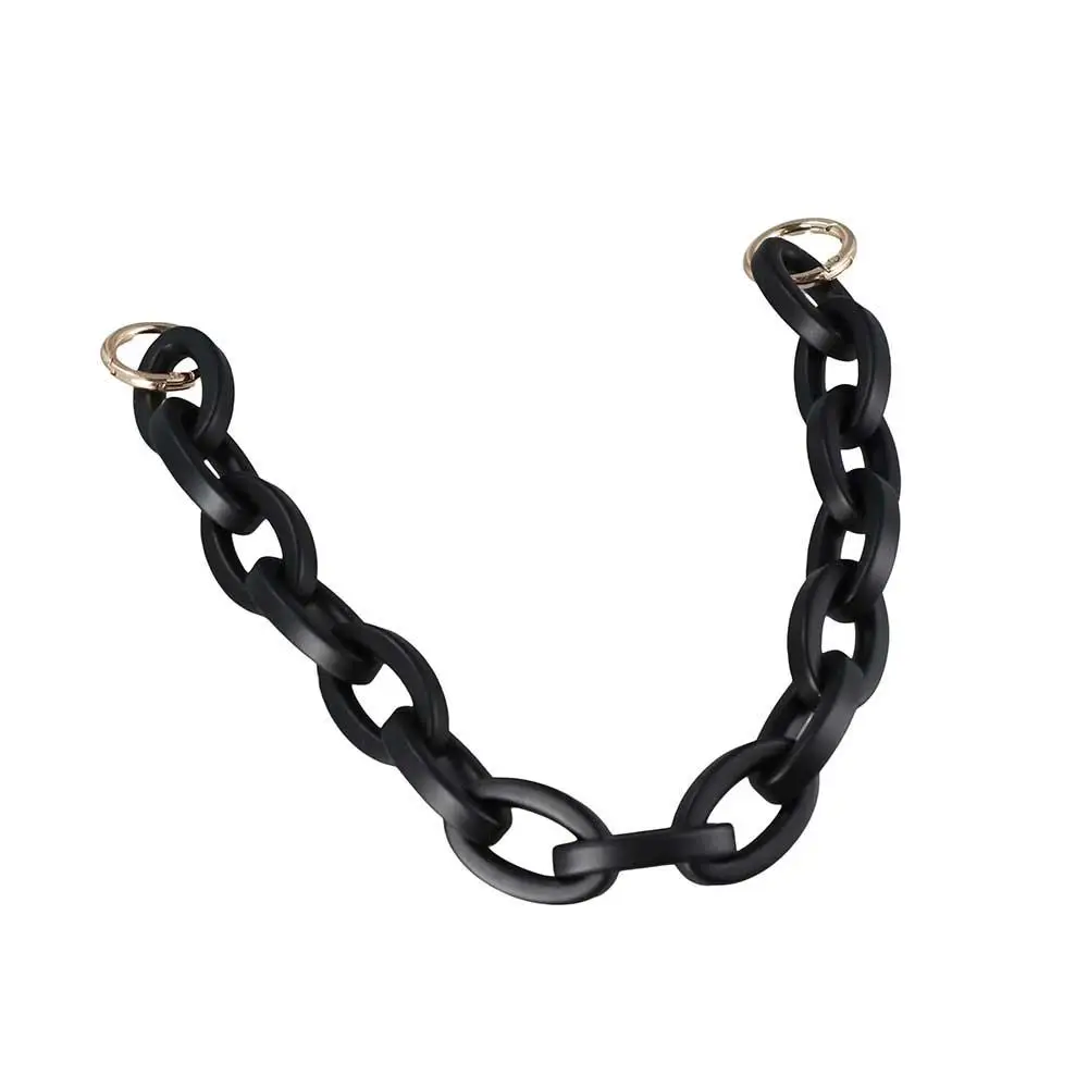 دائم DIY استبدال حقيبة ملحق أسود انفصال تحت الإبط حقيبة سلسلة قصيرة حقيبة حزام حقيبة يد مقبض حزام حقيبة الاكريليك #3