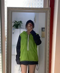 AnimeAlien Zim Hoodies Jacket  Invader Cosplay Costume Coat Hooded Zip Up Pullovers Sweatshirts with Ears Halloween