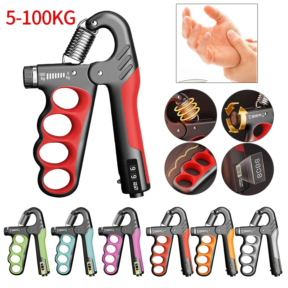 5-100 كجم قابض اليد الصالة الرياضية المعصم المتوسع اليد المقوي قابل للتعديل بناء العضلات العلاج اليد الانتعاش الساعد المدرب #1