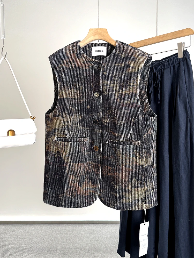 

Модный свободный жилет с круглым вырезом для женщин N4770, весенняя новинка, 100% хлопок, универсальный, 25 лет на рынке VK