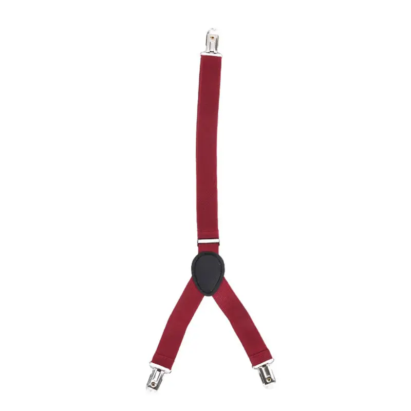 2 pezzi porta camicie da uomo rimane stile Y bretelle elastiche regolabili per gambe cinghie clip antiscivolo morsetti per giarrettiera per calzini per militare