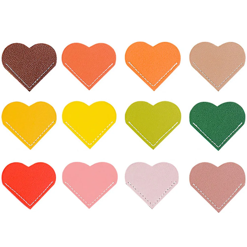 

12pcs Heart made Student Page Markers H made Page Read For Book Lover Read Marker Marker Gift Corner Clip