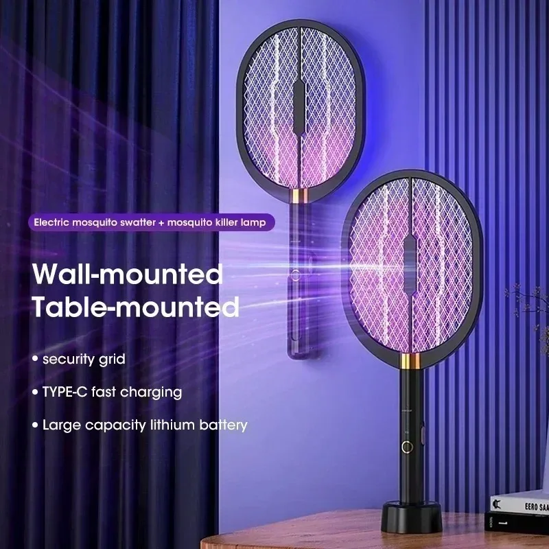 

Rechargeable Electric Mosquito Killer 3000V High Voltage UV Light Insect Trap Pest Control for Home Camping Indoor Outdoor