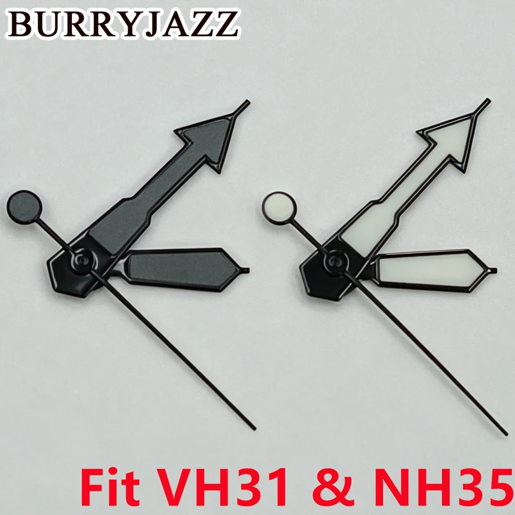 VH31 Black Grey/Black Watch Hands C3 Green Luminous Pointer Replacement Accessory Parts Fit VH31 VH31A VH60 VH61 NH35A Movement