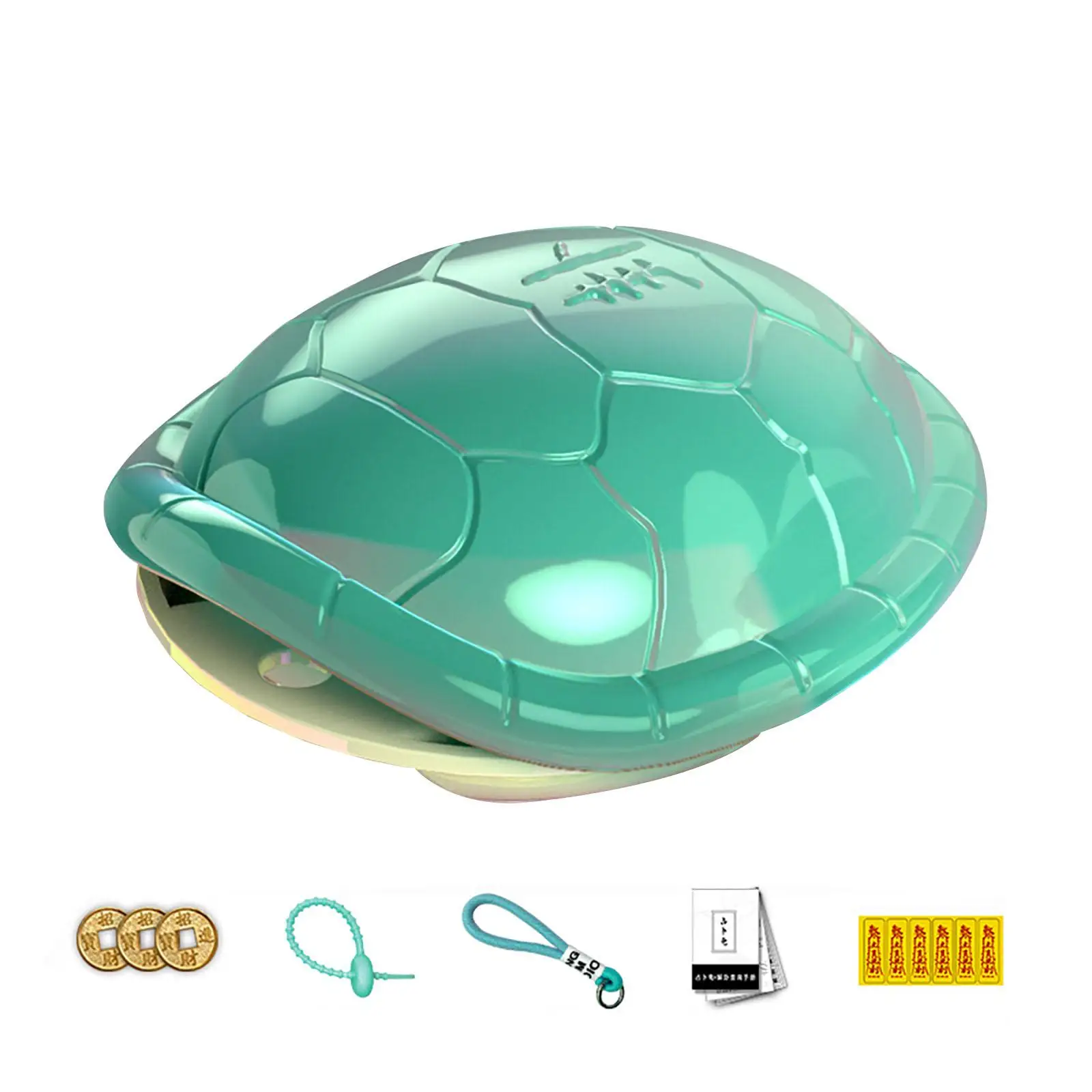 Good Fortune Turtle Toy Keychain Feng Shui Ornament for Home Office Party Tricks Adult Kids Fun
