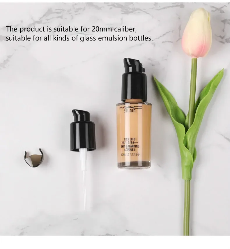 1PC Liquid Foundation Pump coperchio per 30ml Liquid Foundation Fluid No Leaking Makeup Tool sostituisci pompe Press Cover dispenser Tool