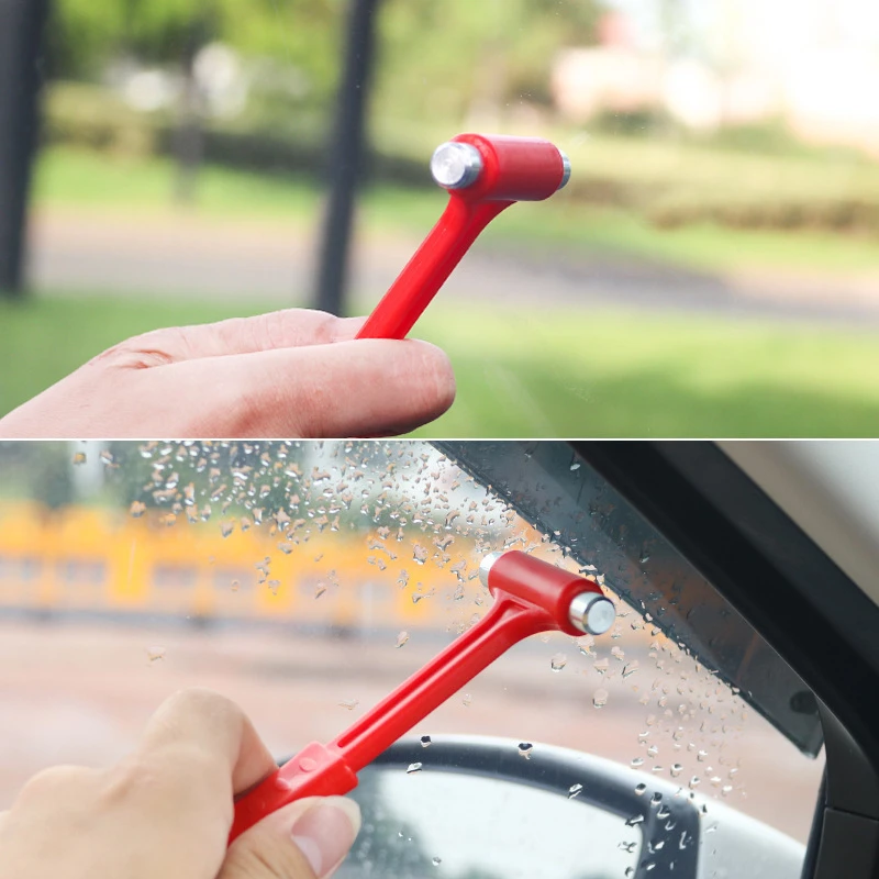 3 In1 Car Broken Window Hammer Emergency Safety Escape Rescue Tool Seat Belt Cutter Lifesaving Car Glass Breaker Safety Hammer