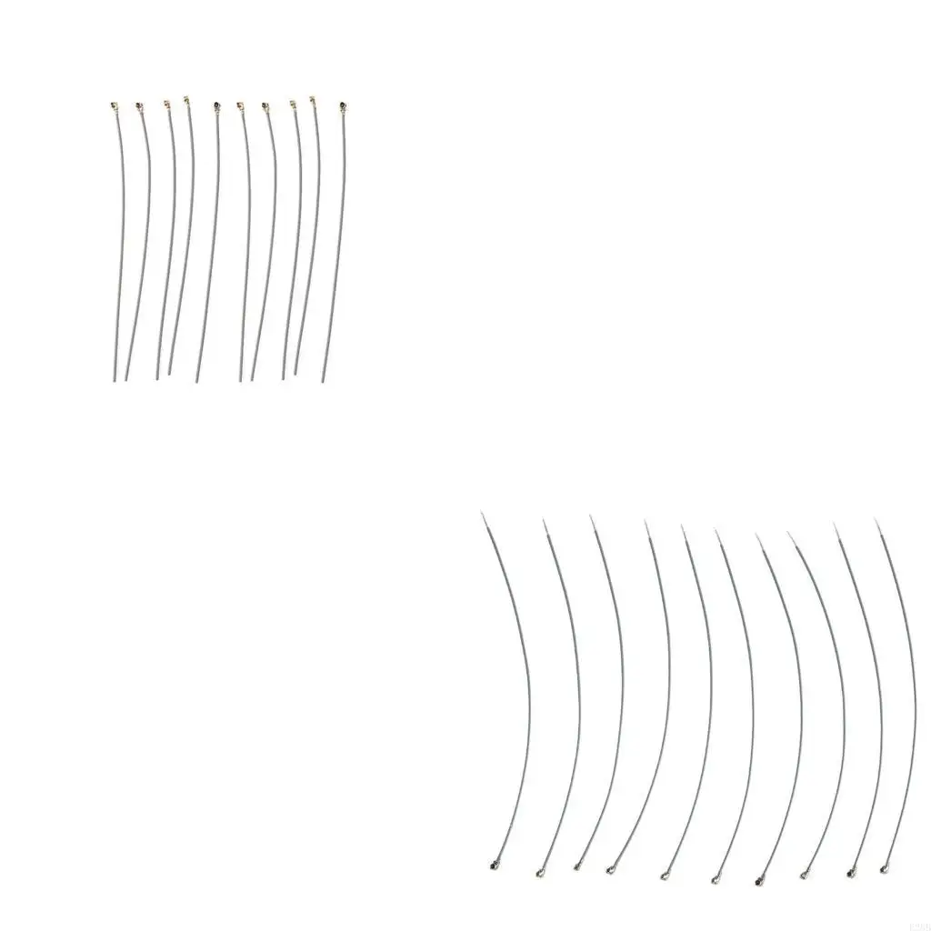 10x 2.4G Receiver Antenna 15cm, Replacement Aircraft Receiver Antenna IPX13 Connector RF113 Silver-plated Wire for Futaba Frsky