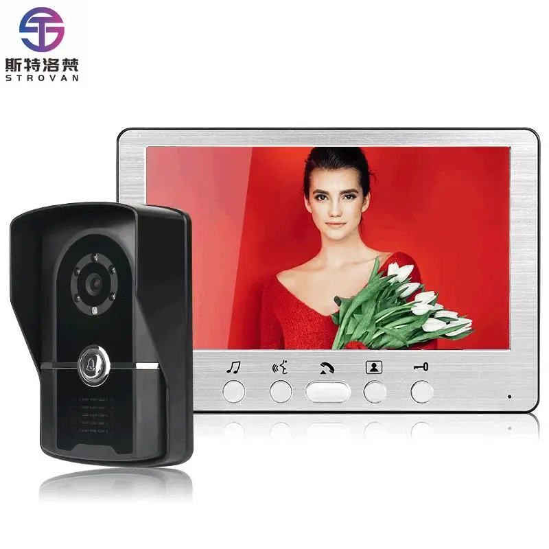 

STLF Waterproof 7 Inch HD Color Visual Doorbell Night Vision Smart Intercom One-Click Unlock Wholesale