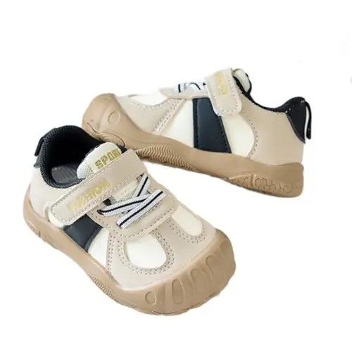 Children's sports shoes autumn new item men's women's Baby bnon slip casual versatile leather surface soft sole running shoes - Image 2