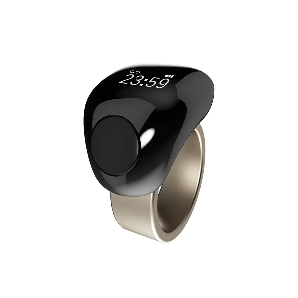 Smart Rechargeable Tasbih Counter Rings With Waterproof LED Display Electronic Finger Ring Alarm Clock Electronic Counter