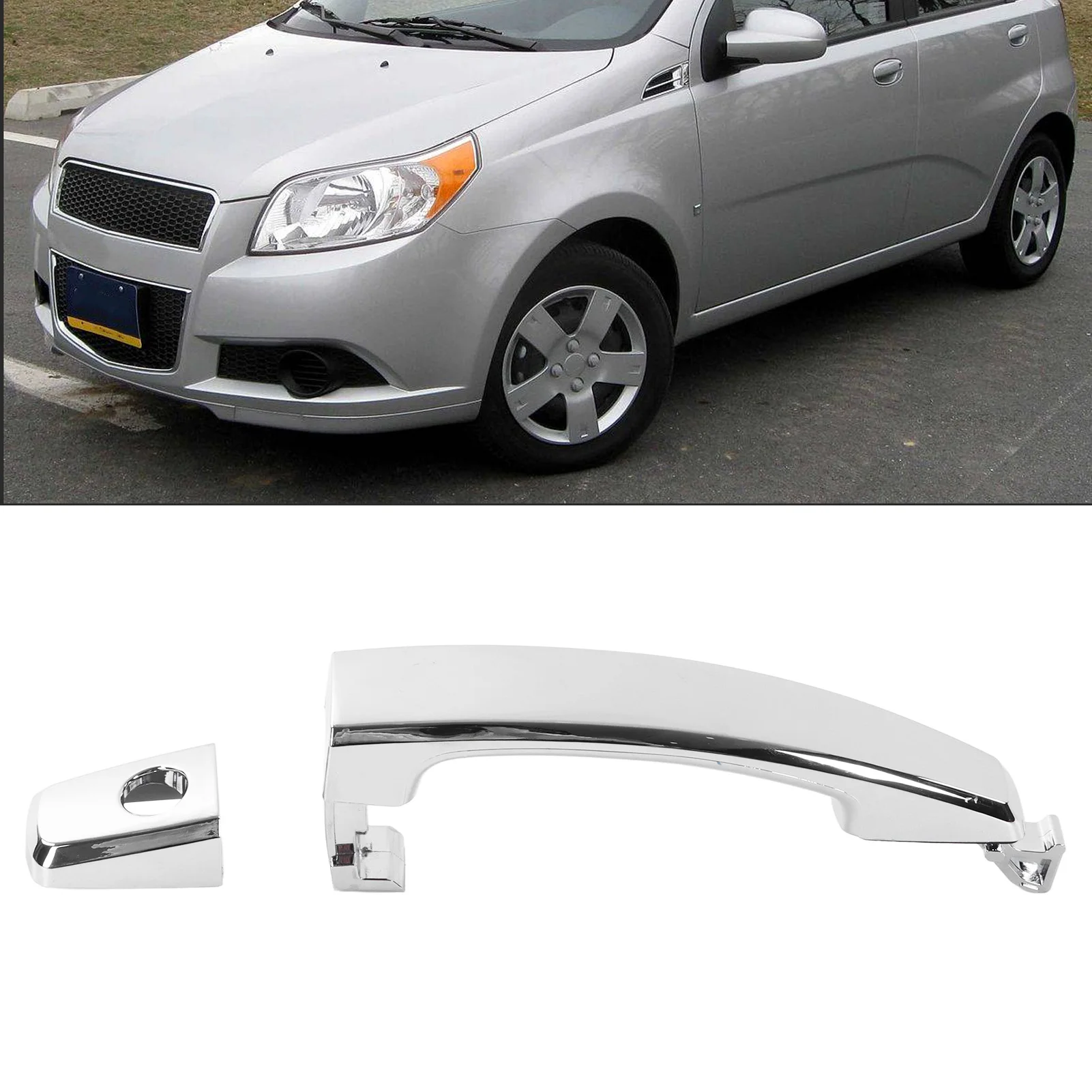 For Chevrolet Aveo 2007‑2009 Car Outside Door Handle 96468266 Front Left Right