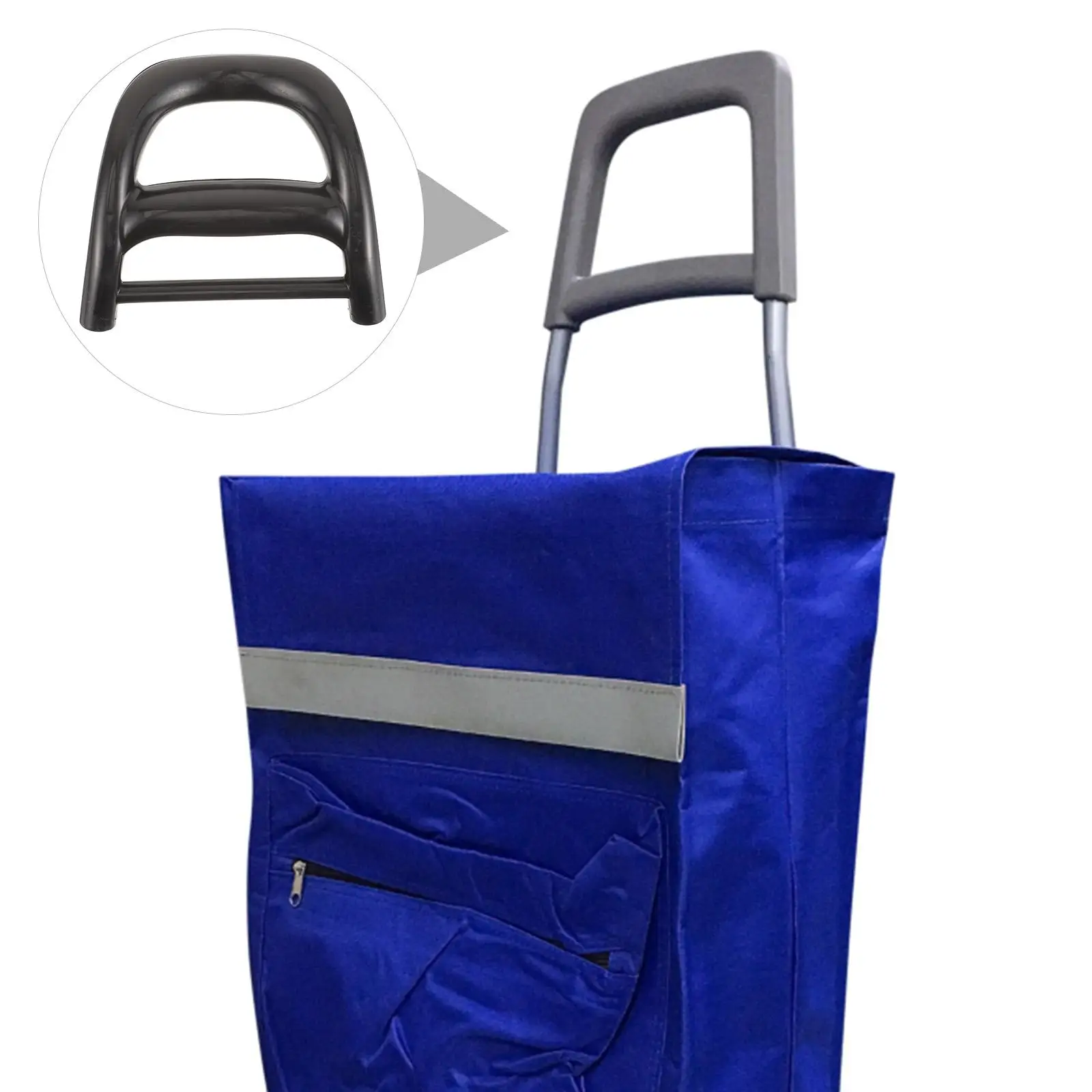 Shopping Cart Handle Replacement Parts Universal Handles Trolley Accessories Plastic Heavy Duty Wheelchair Accessory Carts