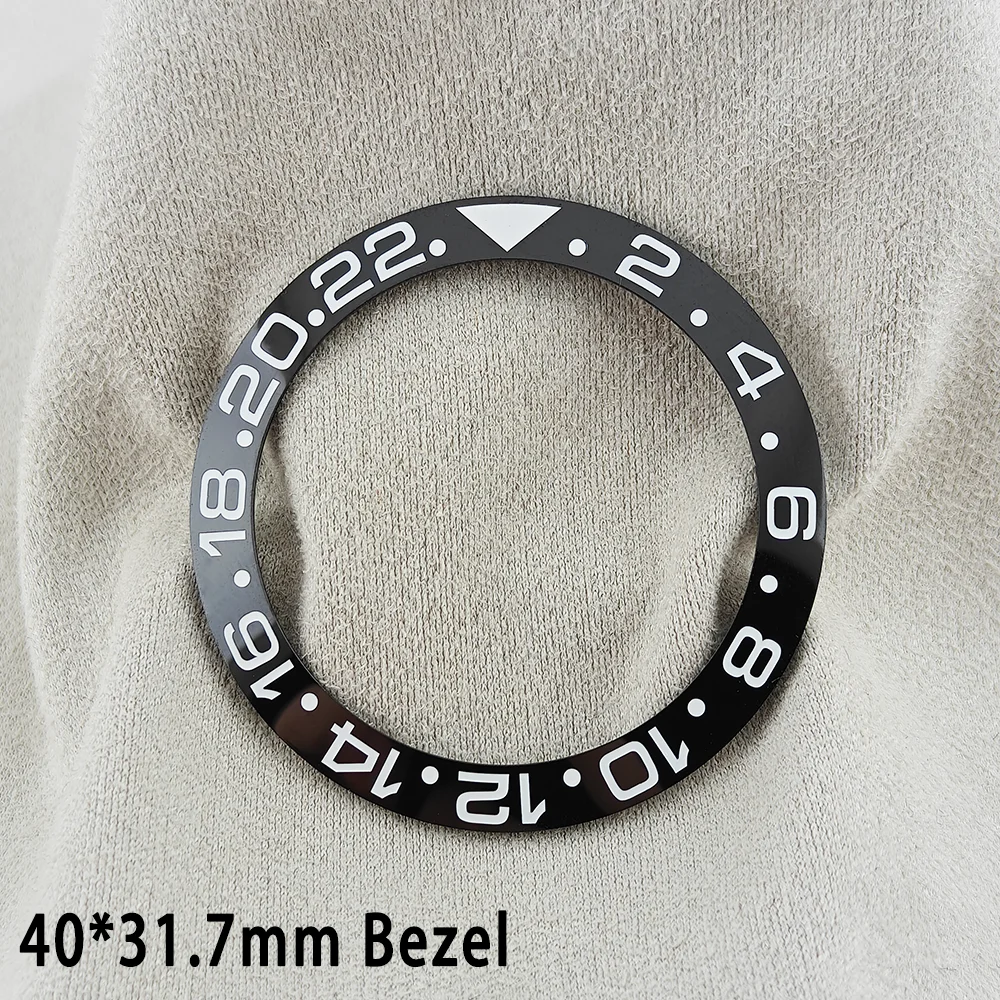 ForgeLink 40mm Lünetteneinlagen GMT Uhrenlünette 40mm * 31,7mm Keramik-Lünetteneinlage Passend für 42mm bis 44mm Taucheruhrengehäuse Uhrenring – Detail 12