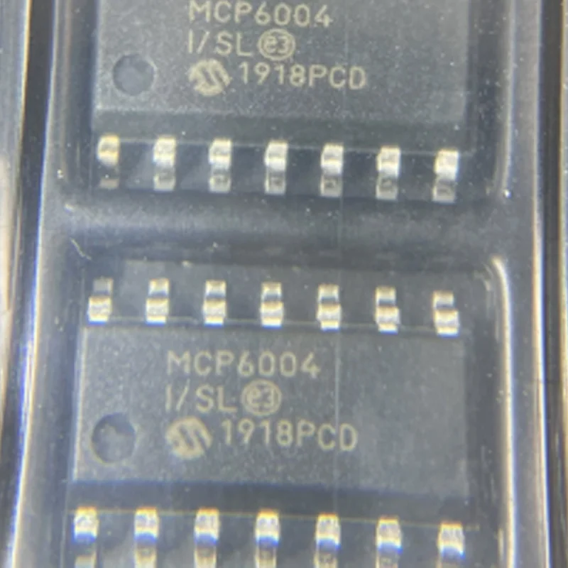 

10Pcs New Original Mcp6004T-I/Sl Mcp6004 Sop-14 Operational Amplifier Chip