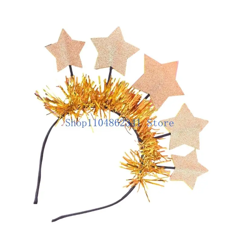 عصابات رأس السنة الجديدة 5asd للنساء والرجال قبعة رأس السنة الجديدة وإكسسوارات الشعر #4