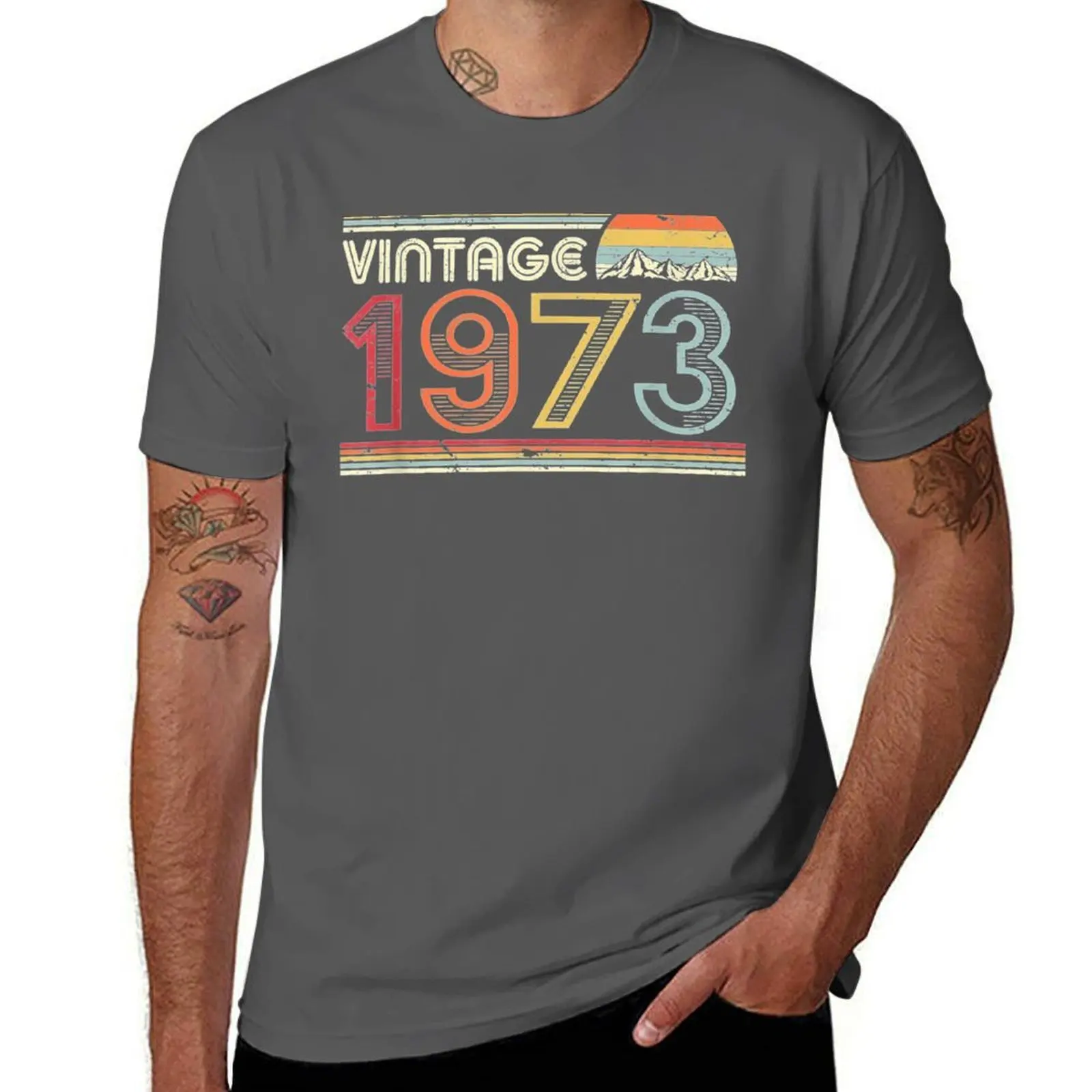 

1973 Vintage , Tee. Retro Style . T-Shirt man t shirt designer t shirts cotton 100% T-Shirt