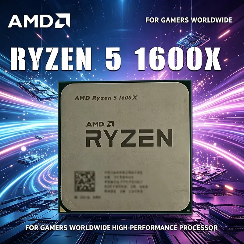 

AMD Ryzen 5 1600X 3.6 GHz Six-Core Twelve-Thread CPU 95W L3 16M YD160XBCM6IAE Socket AM4 R5 1600X