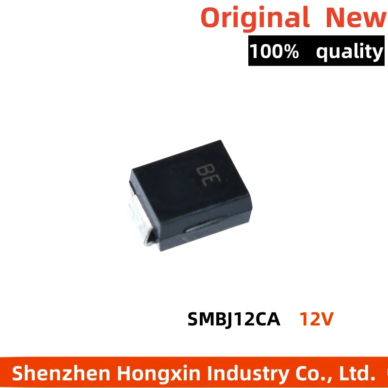 

100 pieces of SMBJ12CA patch bidirectional 12V TVS transient bending suppression diode print: BE