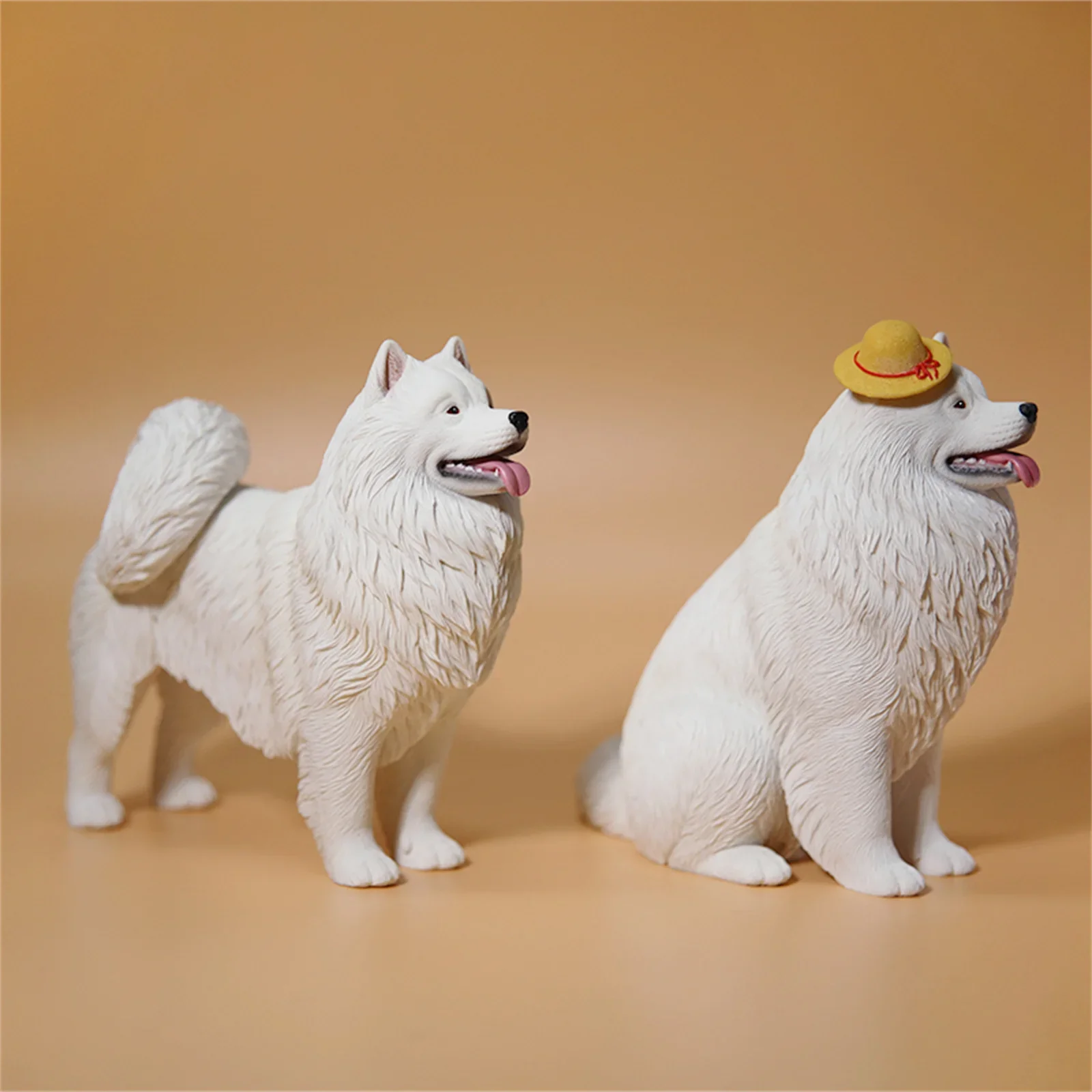 

JXK Studio 1:6 Scale Samoyed Model Animal Pet Collector Realistic Scene Soldier Decoration Cute Dog Kids GK Gift Toy